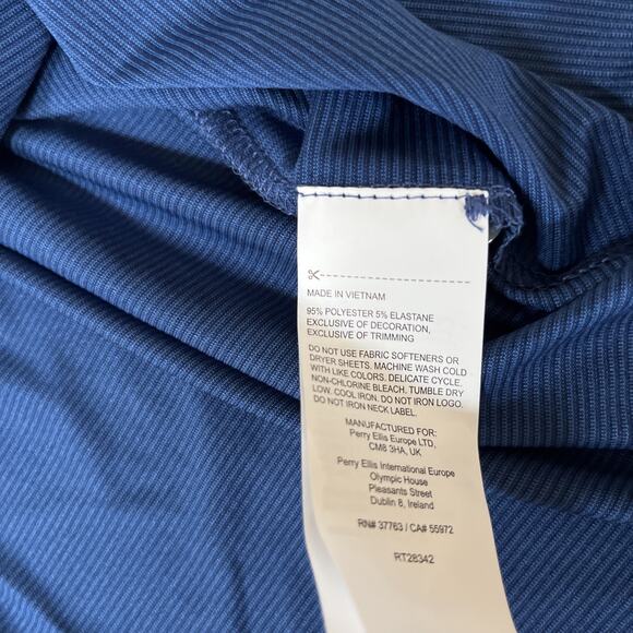 Callaway‎ Opti Dry Men’s Navy Striped Short Sleeve Golf Polo XXL - Picture 6 of 7